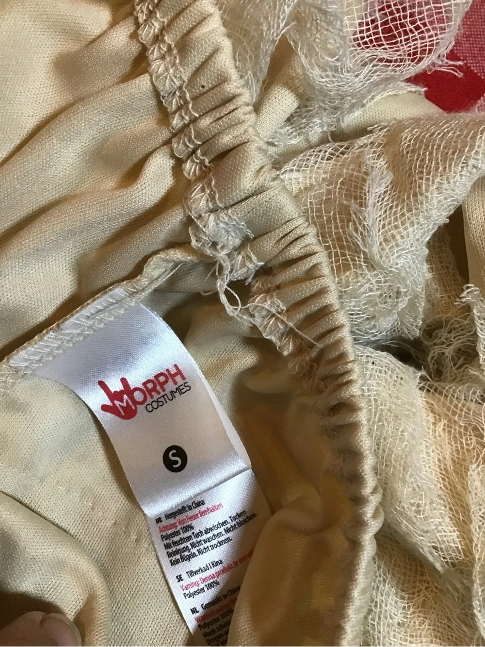 Mummy kids morph costume size small -Preowned
